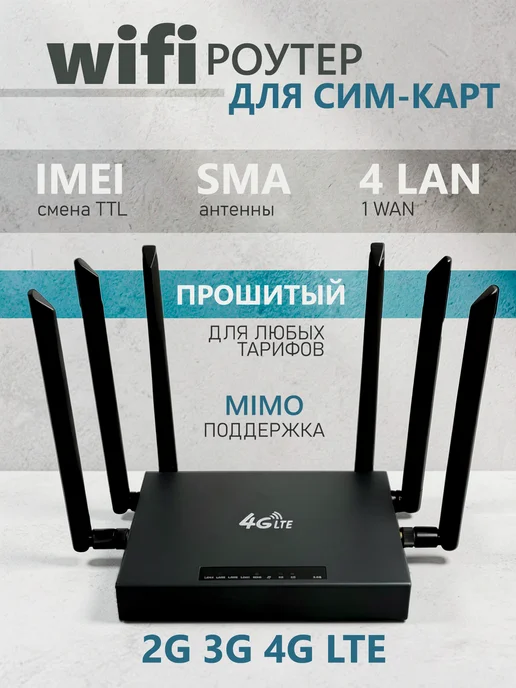 4G роутер с сим картой ED128