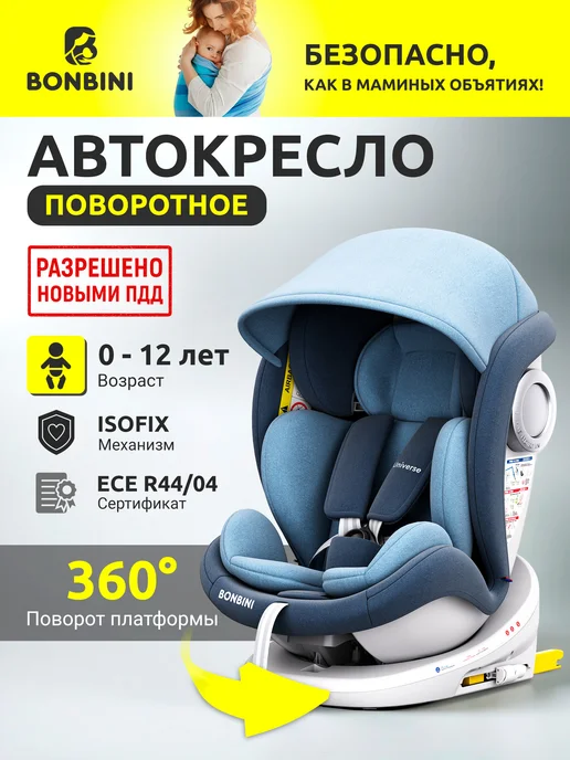 BONBINI Isofix Universe Blue Melange
