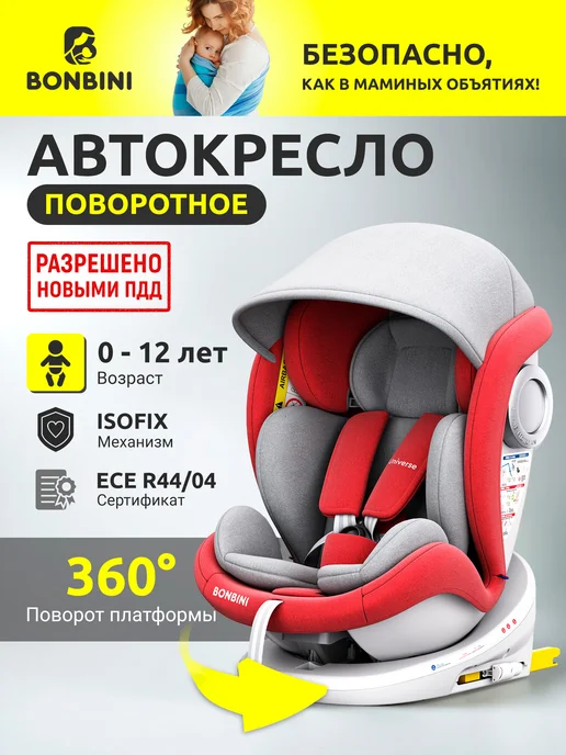 BONBINI Isofix Universe Red Melange