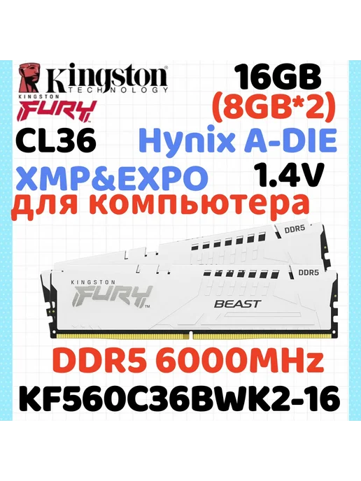 Kingston Fury Fury DDR5 8GB 6000MHz